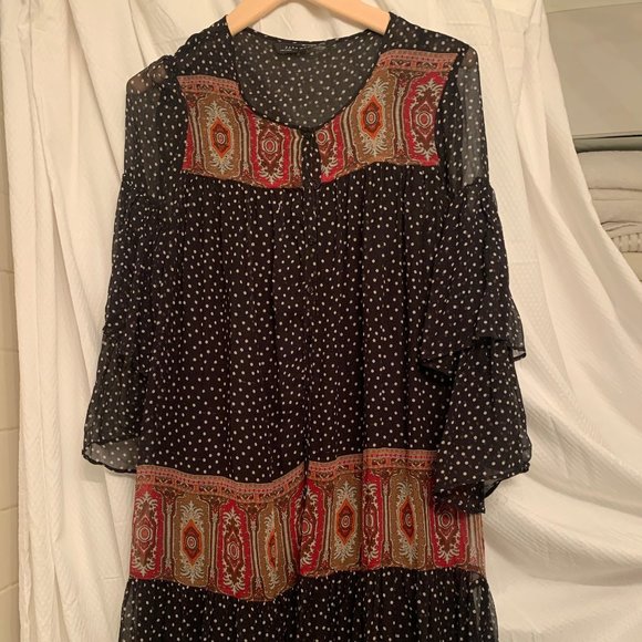 ZARA SILK DRESS - Picture 1 of 4